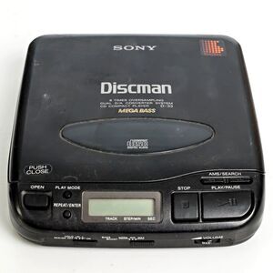 Sony Discman D-33 Black Dual D/A Converter System CD Compact Player Mega Bass